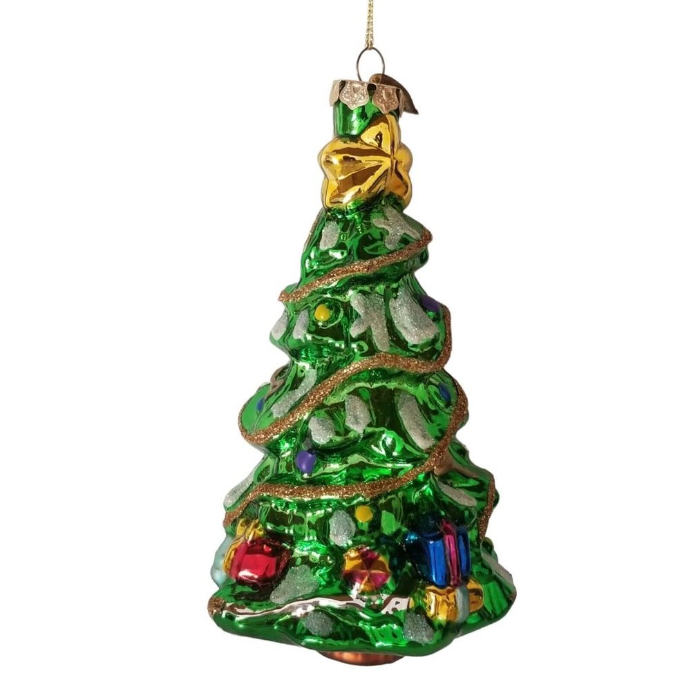 Christmas Ornament Hand Blown Glass Holiday Tree Thomas Pacconi Classics 2003